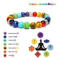 thumbnail image 1 of Chic 7 Mixed Chakra Healing Balance Beads Bracelet Energy Natural Stones, 1 of 4