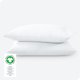 thumbnail image 3 of Bare Home Juego de Fundas de Almohada de Tejido de Percal - 300 Hilos - 100 % Algodón Orgánico - Estándar, Blanco, 3 of 4