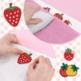 thumbnail image 3 of 36pcs Strawberry Iron on Patches Fruit Sew on Patches 6 Styles Cute Red Embroidered Applique Patches Sewing Patches Decorative, 3 of 5