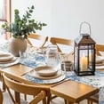 thumbnail image 5 of Round Placemats Set of 4 Blue Hydrangea Place Mats Washable Woven Placemat Green Eucalyptus Leaves Flowers Circle Braided Table Mat for Kitchen Dining Table Party Home Decor 15 Inch, 5 of 8