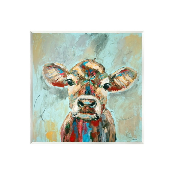 Brushed Painting Cow Animal Animals & Insects Painting Unframed Art Print Wall Art
