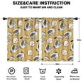 thumbnail image 2 of Blackout Kids Curtains,Yellow Baseball Items Pattern Childrens Insulated Curtains Set Of 2,Bedroom Essentials,Toddler Room Decor 42"x54", 2 of 5