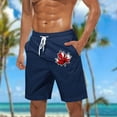 thumbnail image 2 of Pantalones Cortos Casuales para Hombre Imprimir con Bolsillos Pantalones de Playa de Cintura Elástica, Pantalones Cortos de Cintura Elástica para Hombre, 2 of 7
