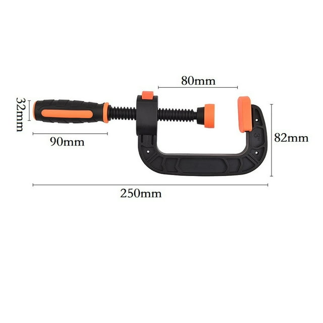 Bgsha Plastique G Type Solide Pince pour Dispositif de Travail du Bois à Libération Rapide Menuiserie