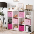 thumbnail image 6 of GRANNY SAYS Storage Cube Organizer, 11 Inch Cube Storage Bins, Fabric Storage Bins for Cube Shelf & Closet, 6-Pack, Pink Gradient, 6 of 8