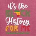thumbnail image 6 of Wild Bobby It's The Black History For Me Black Pride Men Graphic Tee, Vintage Heather Red, XX-Large, 6 of 6