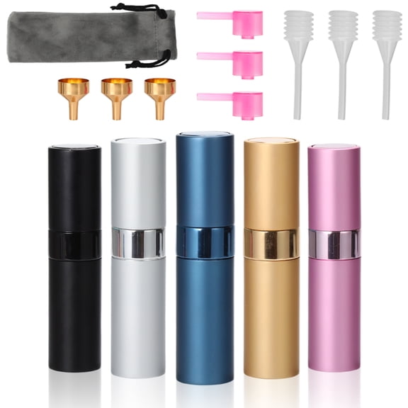 8ML Atomizer Perfume Spray Bottle for Travel (5 PCS) Empty Cologne Dispenser, Portable Sprayer Travel Size Bottles & Storage