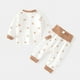 thumbnail image 2 of Ropa interior para bebés, traje para niños, otoño e invierno, con hebilla en el hombro, calzoncillos largos de algodón para hombres y mujeres, calzoncillos largos de cintura alta con entrepierna, 2 of 5