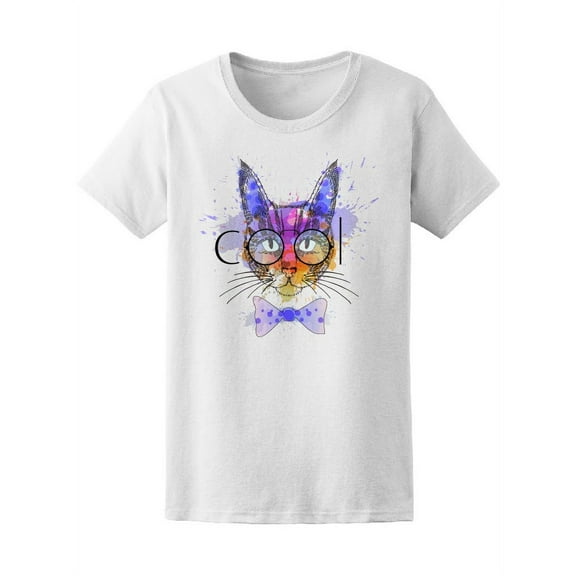 Cool Cat T-Shirt Women -Image by Shutterstock, Female Large