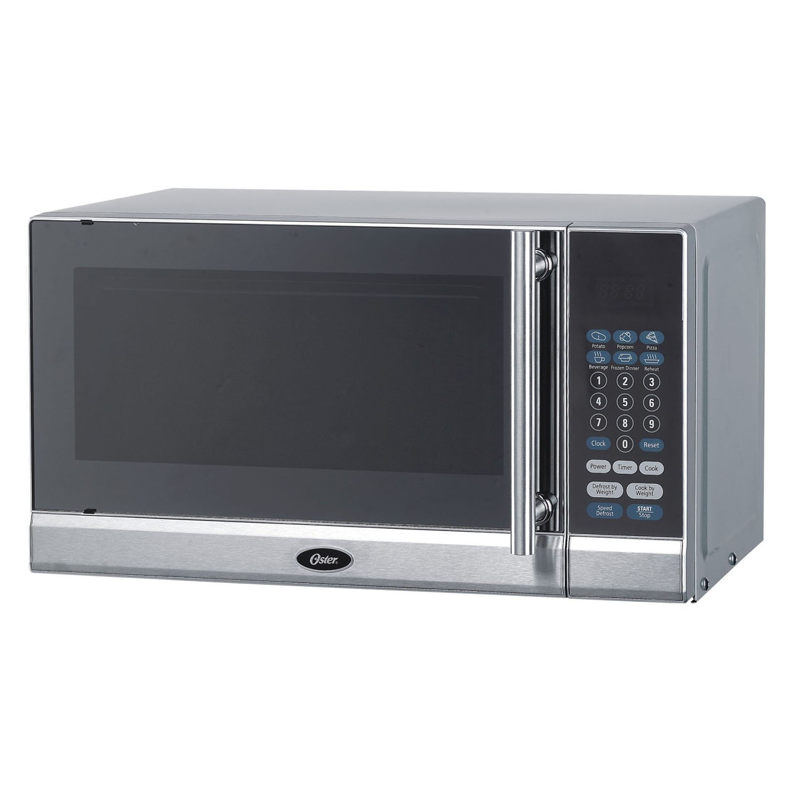 Oster 0 7 Cu Ft Microwave Oven Stainless Steel Walmart Com