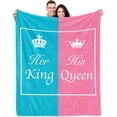thumbnail image 1 of LHSHID Wedding Gifts for Newlywed Couple Mr and Mrs Honeymoon Throw Blanket Anniversary Romantic Gifts for Women Men Couples Gifts for Her Him Girlfriend Boyfriend Blankets for Couch Bedches 60x80in, 1 of 5