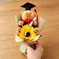 thumbnail image 4 of Girasol Oso de Peluche Ramo de Flores Regalo de Graduación para Celebraciones y Decoración de Fiestas, Materiales Suaves y Duraderos, Incluye 1 Pieza, 4 of 6