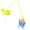 Yellow, variant on YIFAEUX Anti Lost Plastic Golf Tee Hanger Cartoon Golf Tee Ring with Strap Tee Loss Prevention Golf Accessories for Men Women Golfer Gifts