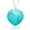 Blue Turquoise, variant on 10pcs Natural Crystal Healing Stone Necklace Heart Shaped Chakra Necklace 3cm-Malachite