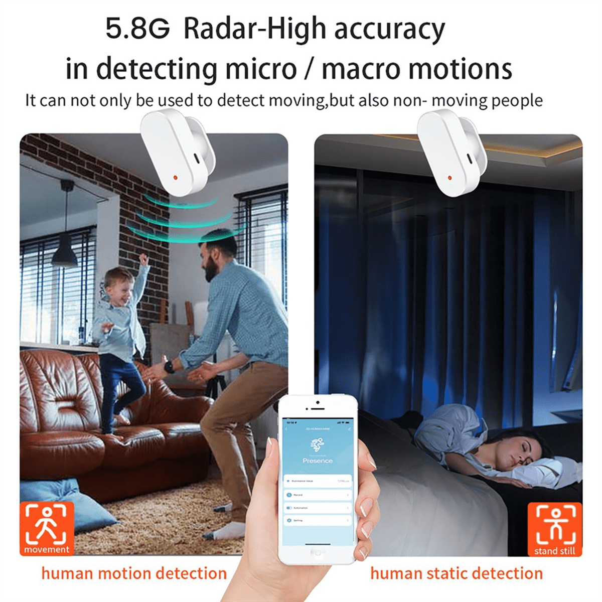 1 * Human Presence Sensor-White