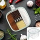 thumbnail image 4 of Organizador de condimentos de 4 compartimentos con portacucharas - Conjunto de especias acrílico para la encimera de la cocina, almacenamiento apto en lavavajillas para los condimentos, 4 of 9