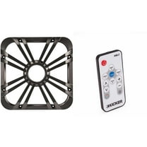Kicker 11L712GLC 12" Charcoal Grille w/LED for SoloBaric 11S12L7 Subwoofer Sub & 41KMLC Remote Bundle