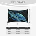 thumbnail image 6 of Bingfone Ocean Turtle Standard Size Pillowcase, Long Staple Pure Cotton Envelope Closure Pillow Cover,14"X20", 6 of 9