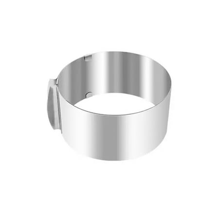 

MATHOWAL Cake Mold-Cake Ring-Adjustable Round Stainless Steel 6 to 12 Inch Cake Mold - Cake Baking Supplies