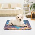 thumbnail image 6 of Pet Cooling Pad Foldable Self Cooling Mat Breathable Pet Cushion Sleep Pad for Dogs and Cats City Fireworks M, 6 of 9