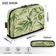 thumbnail image 3 of Standing Pencil Case with Base Large Capacity Stationery Pouch Pen Bag with Zipper for Women Men Bamboo Pattern, 3 of 7
