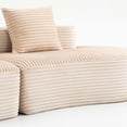 thumbnail image 6 of Kadyn Floor Sofa, Bedroom Sofa, CouchModern Sofa with Deep Seat, Comfy Compressed 2 Seater Sofa, No Assembly Required, Beige, 6 of 9