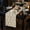 F, variant on White Ghosts Halloween Table Runner Fall Kitchen Dining Runners Halloween Table Decorations for Indoor Outdoor Home Party Decor, 13 x 37 Inch