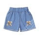 thumbnail image 2 of Pantalones cortos vaqueros para niñas, pantalones cortos de mezclilla de verano con cintura elástica fina, pantalones cortos de mezclilla de algodón para niñas, 2 of 5