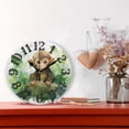 thumbnail image 2 of Monkey Leaves 10 inch Wall Clocks Non Ticking Easy to Read Battery Decorative for Home Bathroom Kitchen Bedroom Living Room, 2 of 8
