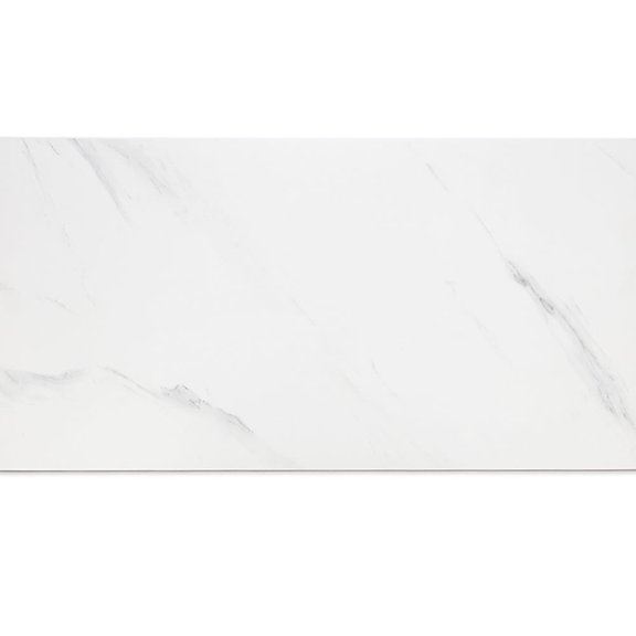 The Tile Life Monarch Calacatta 4 in x 4 in Matte Porcelain Tile Sample, 1 Piece