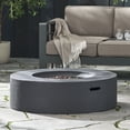 thumbnail image 5 of Mondawe 50,000 BTU Concrete Outdoor Circular Fire Pit, Dark Gray, 5 of 10