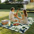 thumbnail image 4 of Blueberry Botanical Outdoor Rug for Patio/Deck/Porch, Non-Slip Large Area Rug 4 x 6 Ft, Spring Leaves Branches Farmhouse Indoor Outdoor Rugs Washable Area Rugs, Reversible Camping Rug Carpet Runner, 4 of 8