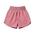 thumbnail image 7 of yillto Womens Lounge Shorts Cute Plaid Elastic Waist Loose Pajamas Shorts Boxer Comfy Pjs Bottoms, 7 of 7