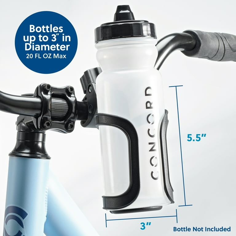 Concord Bikes Handlebar Bike Bottle Cage, Universal Fit