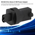 thumbnail image 3 of IEC320 C8 To Nema 5-15R Power Adapter, 15A Output Current Compact C8 To 5-15R US 3Pin Adapter Reliable 2Pcs  for Server PDU, 3 of 7