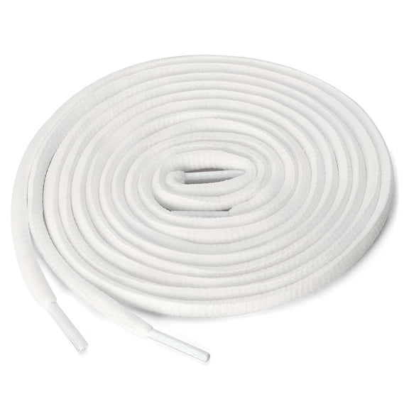 TUWAFE 2026 New Unisex 2 Pairs Half Round Oval Elastic Shoelaces for Boots Athletic Sneakers Elastic Shoe Laces for Adults White 100 Cm/39.5"