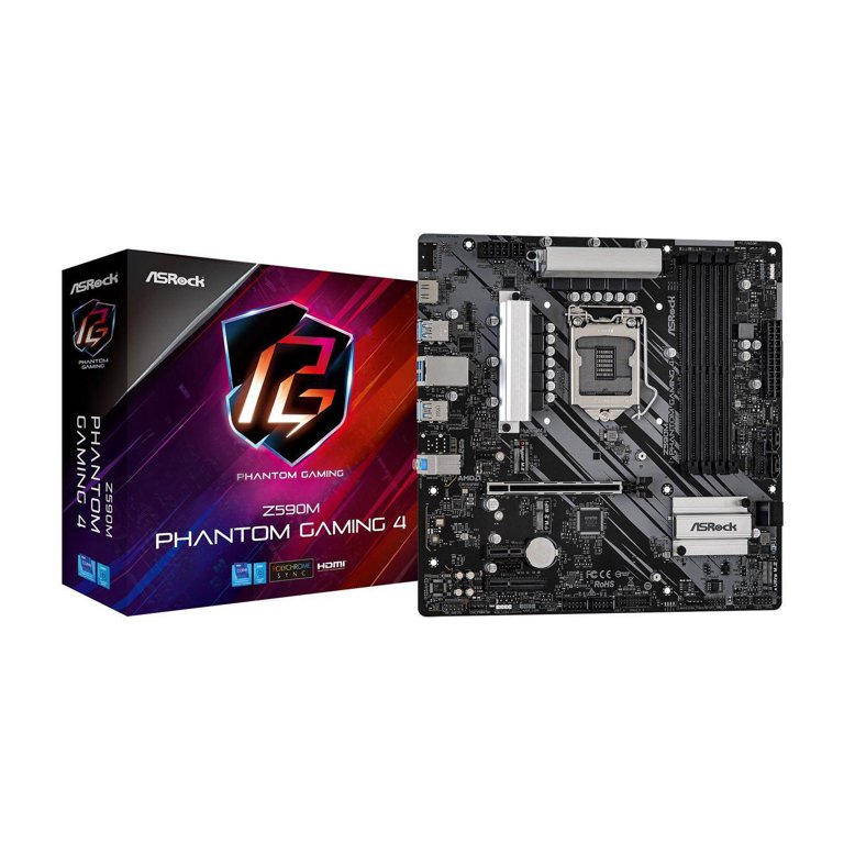 ASRock Z590M Phantom Gaming LGA 1200 Intel Z590 SATA 6Gb/s Micro