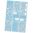 thumbnail image 2 of 9 piezas de pegatinas de ventana de decoración navideña, pegatinas de pared, copos de nieve navideños, bolas de Navidad, decoración de pared duradera BLESIY pegatinas en las ventanas, 2 of 8