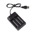 thumbnail image 2 of sweethay 1 de USB de 3 ranuras de Universal portátil recargable AA soporte de estación de carga rápida Adaptadores de corriente, 2 of 6