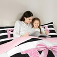 thumbnail image 5 of Feelyou Diamond Letter B King Size Comforter Sets, Giltter Monogrammed Bedding Comforter Set, Chic Abstract Stripes Reversible Bedding Set,Ultra Soft Home Decor,3 Pieces, 5 of 8