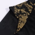 thumbnail image 6 of Men's Vintage Embroidered Long Coat, Button Front Gothic Jacket Tailcoat for Halloween and Themed Events Black L, 6 of 8