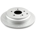 thumbnail image 3 of CCIYU Front Rear Drilled Slotted Brake Rotors + Ceramic Pads fit for 2005-2010 for Honda Odyssey, 3 of 5