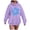 Purple, variant on UngA Women Oversized Graphic Hoodies Cute Y2K Long Sleeve Fleece Hooded Sweatshirt Fall Pullover Blue,L