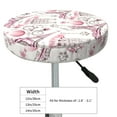 thumbnail image 7 of Picia Romantic Travel In Paris pattern Round Stool Covers Comfy Seat Covers Stretch Removable WashableChair Slipcover Round Bar Chair Cushion Cover-14 inch, 7 of 7
