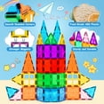 thumbnail image 6 of Magnetic Tiles Preschool Learning Sensory Montessori Toys, Educational Toys for Toddlers Kids Ages 3+, 3D Magnet Building Blocks for Boys Girls, 6 of 7