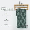 thumbnail image 4 of Martex Restore Fern Ogee Toalla De Baño - Suave Absorbente Que Absorbe La Humedad Y De Secado Rápido - Ligera Para Uso Diario - Sensación Cómoda Con Práctico Lazo Para Colgar - 30" X 56" - Jade, 4 of 5