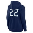 thumbnail image 3 of Women's Fanatics Derrick Henry Navy Tennessee Titans Player Icon Name & Number Pullover Hoodie, 3 of 4