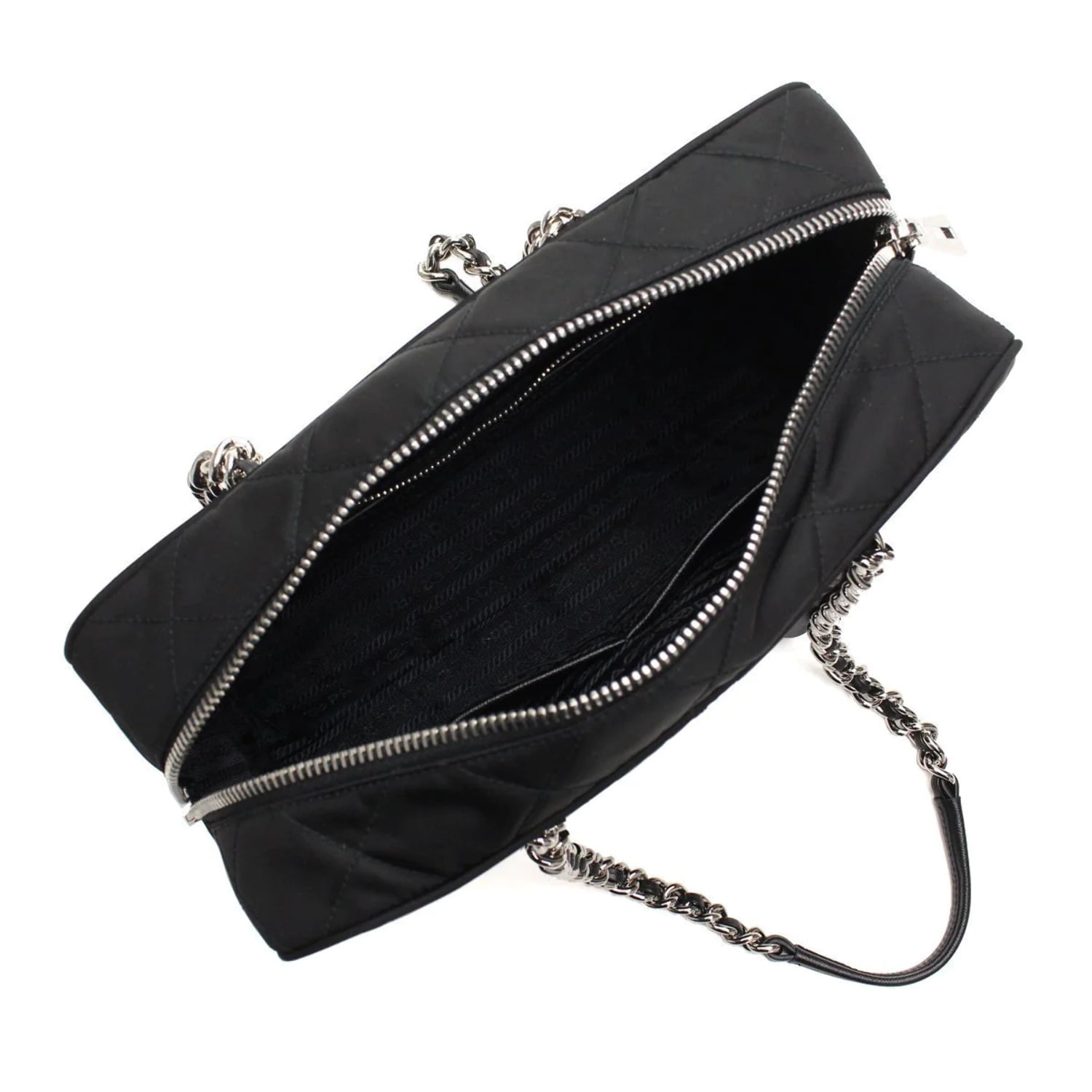 PRADA Shoulder Bag Nylon Leather Black 1BD334 Purse Pouch 90187279