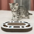 thumbnail image 3 of Juguete para gatos, rascador ovalado para gatos, tablero rascador para gatos, diseño de última generación, 3 of 8