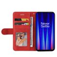 thumbnail image 5 of Compatible OnePlus Nord CE 2 5G Case, Leather Wallet Case Stand View Magnetic Clasp Book Flip Folio Phone Cover - Red, 5 of 5